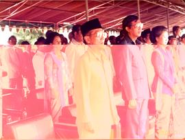 Ketua DPRD Jawa Barat, H.E. Suratman beserta sejumlah Anggota Dewan Lainnya ketika menghadiri Upa...