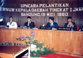 Upacara Pelantikan Gubernur Kepala Daearah Tingkat I Jawa Barat di Bandung 19 Mei 1980. Kegiatan ...