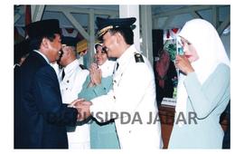 Gubernur Jawa Barat Dr. Drs. H. Danny Setiawan, M.Si Lantik Wali Kota Banjar di Pendopo Banjar