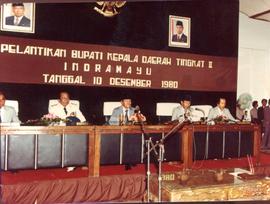 Upacara Pelantikan Bupati Kepala Daerah Tingkat II Indramayu tanggal 10 Desember 1980
