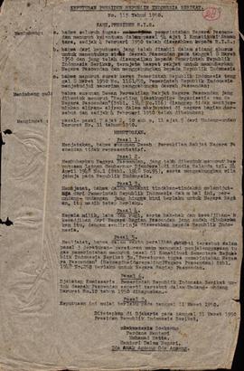 Keputusan Presiden Republik Indonesia Serikat Nomor 13 Tahun 1950 Tentang Pembubaran Negara Pasundan