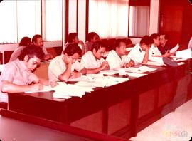 Jajaran eksekutif Pemerintah Provinsi DT. I Jawa Barat sedang mengikuti / menghadiri Rapat Pleno ...