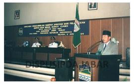 Gubernur Jawa Barat Dr. Drs. H. Danny Setiawan, M.Si Dalam Acara Upacara Pengambilan Sumpah Jabta...