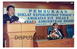 Gubernur Jawa Barat Dr.Drs.H. Danny Setiawan, M.Si membuka diklat kepemimpinan Tk. II Angkatan XI...