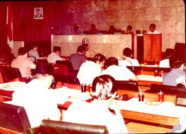 Sidang Pleno DPRD Povinsi Daerah Tingkat I Jawa Barat dipimpin oleh Ketua Dewan, H.E. Suratman ya...
