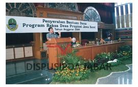 Gubernur Jawa Barat Danny Setiawan Dalam Acara Penyerahan Bantuan Dana Program Raksa Desa Prov Ja...