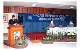 Rapat koordinasi se-jawa barat tahun 2002 yang dibuka oleh gubernur danny Setiawan