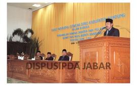 Gubernur Jawa Barat Dr. Drs. H. Danny Setiawan, M.Si Rapat Paripurna Istimewa DPRD Kab Bandung da...