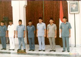 Para Pejabat Pemerintah Propinsi DT. I Jawa Barat ketika menghadiri Pelantikan Ketua Bappeda Prov...