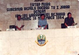 Ketua DPRD Jawa Barat, H.E Suratman ketika menghadiri Tatap Muka Gubernur Jawa Barat, H. Aang Kun...