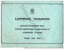 Laporan Tahunan barang inventaris milik Kandeppen milik  Kandeppen Kab. Cianjur