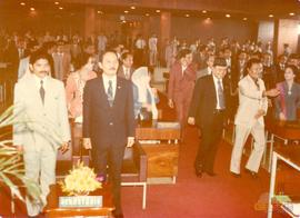 Gubernur KDH Tingkat I Jawa Barat, Bapak Aang Kunaefi Kartawiria ketika menghadiri acara Pelantik...