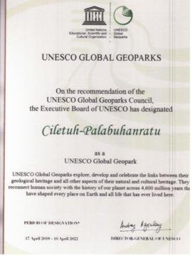 UNESCO Global Geoparks “On The Recommendation of the UNESCO Global Geoparks Council. The Executiv...