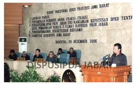 Rapat Paripurna DPRD Jabar Kata Akhir Fraksi-Fraksi Tentang Raperda