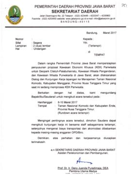 Dialog dan Kunjungan Kerja Lapangan ke Manajemen Taman Nasional Komodo, Kabupaten Manggarai Provi...