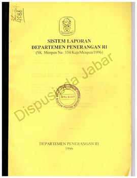 SK. Menteri penerangan No. 334/Kep/Menpen/97 tentang sistem pelaporan Dep.Penerangn RI, Tahun 1997