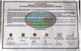 Komitmen Bersama Sinergitas Pelaksanaan Pembangunan Pengembangan Geopark Ciletuh Di Daerah Kabupa...